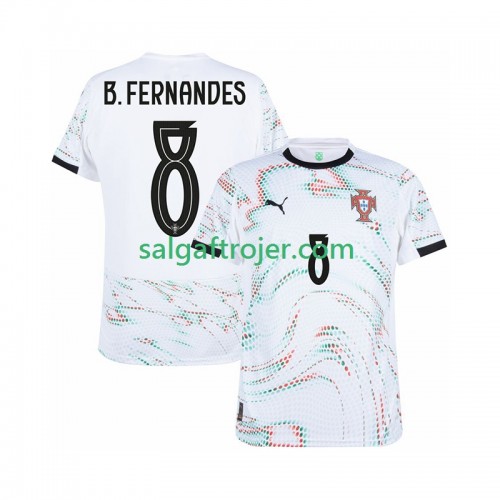 Portugal Bruno Fernandes 8 Fodboldtrøjer Udebanesæt 2025/26 Kort ærmer Portugal Bruno Fernandes 8 Fodboldtrøjer Udebanesæt 2025/26 Kort ærmer